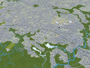 Monrovia city Liberia 20km 3D Model