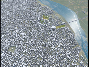 Moradabad city Uttar Pradesh India 15km 3D Model