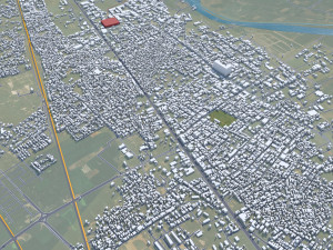 Moradabad city Uttar Pradesh India 15km 3D Model