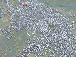 Moradabad city Uttar Pradesh India 15km 3D Model