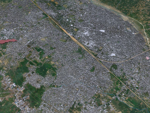 Moradabad city Uttar Pradesh India 15km 3D Model