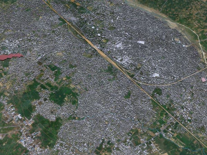 Moradabad city Uttar Pradesh India 15km 3D Model