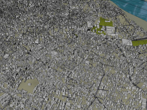 Moradabad city Uttar Pradesh India 15km 3D Model