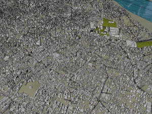 Moradabad city Uttar Pradesh India 15km 3D Model