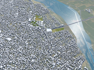 Moradabad city Uttar Pradesh India 15km 3D Model