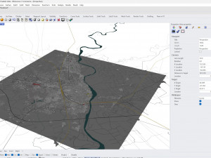 Moradabad city Uttar Pradesh India 15km 3D Model