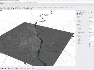 Moradabad city Uttar Pradesh India 15km 3D Model