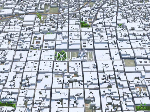 Morelia city Michoacan Mexico 30km 3D Model