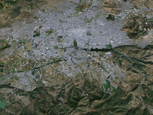 Morelia city Michoacan Mexico 30km 3D Model