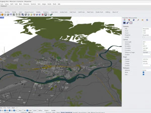 Mudanjiang city Heilongjiang China 25km 3D Model