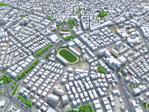 Mugla city Turkey 10km 3D Model