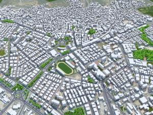 Mugla city Turkey 10km 3D Model