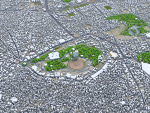 Multan city Pakistan 40km 3D Модель
