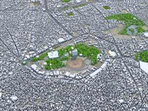 Multan city Pakistan 40km 3D Model