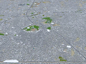 Multan city Pakistan 40km 3D Model