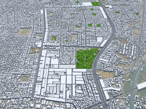 Multan city Pakistan 40km 3D Модель