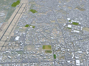 Multan city Pakistan 40km 3D Model