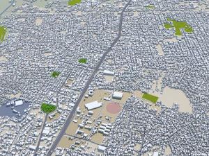 Multan city Pakistan 40km 3D Model