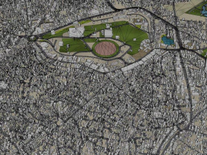 Multan city Pakistan 40km 3D Model