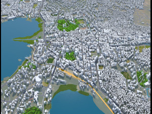 Mwanza city Tanzania 25km 3D Model