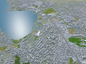 Mwanza city Tanzania 25km 3D Model
