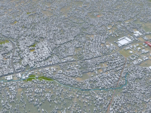 Mwanza city Tanzania 25km 3D Model