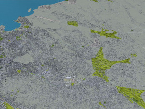 Mwanza city Tanzania 25km 3D Model