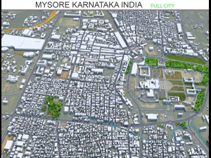 Kota Mysore Karnataka India 25km Model 3D