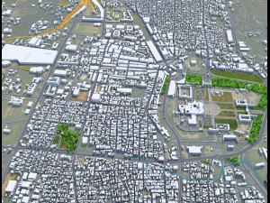 Mysore city Karnataka India 25km Model 3D