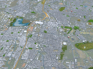 Mysore city Karnataka India 25km Model 3D