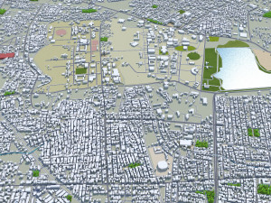 Mysore city Karnataka India 25km Model 3D