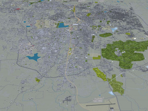 Mysore city Karnataka India 25km Model 3D