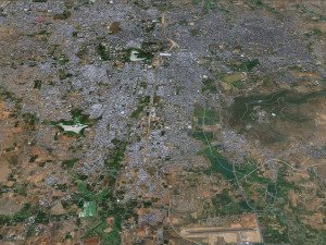 Mysore city Karnataka India 25km Model 3D