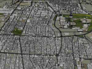Mysore city Karnataka India 25km Model 3D