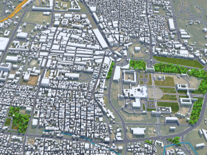 Mysore city Karnataka India 25km Model 3D