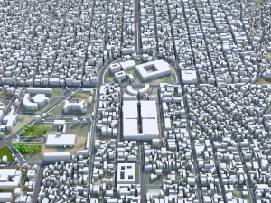 N Djamena city Chad 30km Modèle 3D