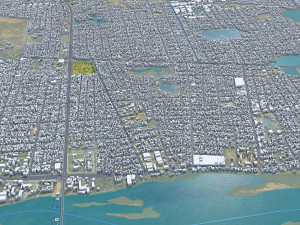 N Djamena city Chad 30km Modèle 3D