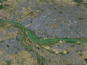 N Djamena city Chad 30km Modèle 3D