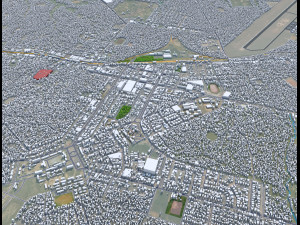 Nampula city Mozambique 15km 3D Model