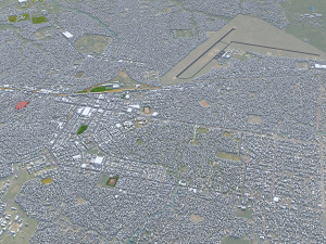 Nampula city Mozambique 15km 3D Model