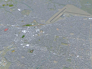 Nampula city Mozambique 15km 3D Model