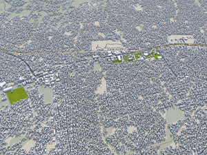 Nampula city Mozambique 15km 3D Model