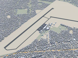 Nampula city Mozambique 15km 3D Model