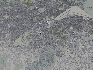 Nampula city Mozambique 15km 3D Model