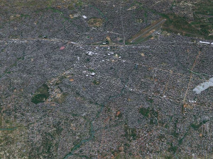 Nampula city Mozambique 15km 3D Model