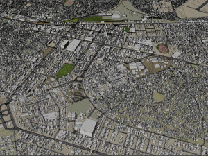 Nampula city Mozambique 15km 3D Model