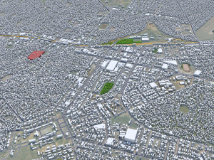 Nampula city Mozambique 15km 3D Model
