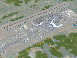 Nanchang city Jiangxi China 60km 3Dモデル