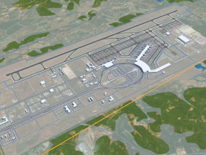 Nanchang city Jiangxi China 60km 3D Model