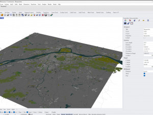 Nanjing city China 100km Modello 3D